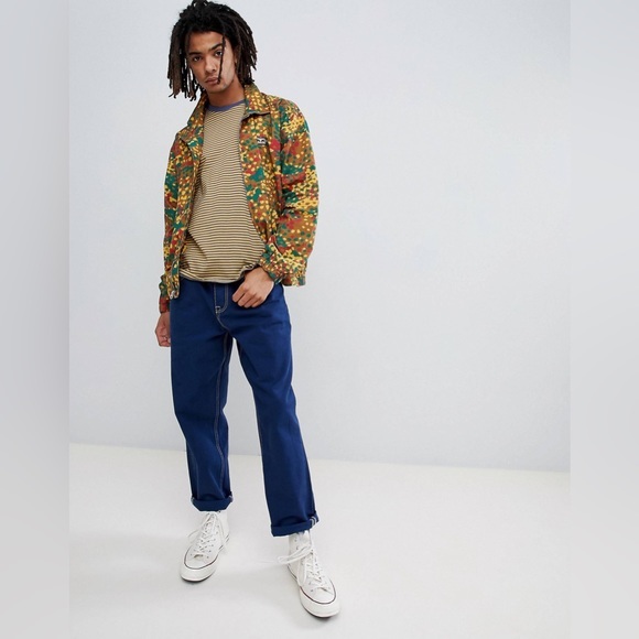 Obey ASOS Apex Striped‎ Tee with Small Logo in Yellow - Picture 4 of 13